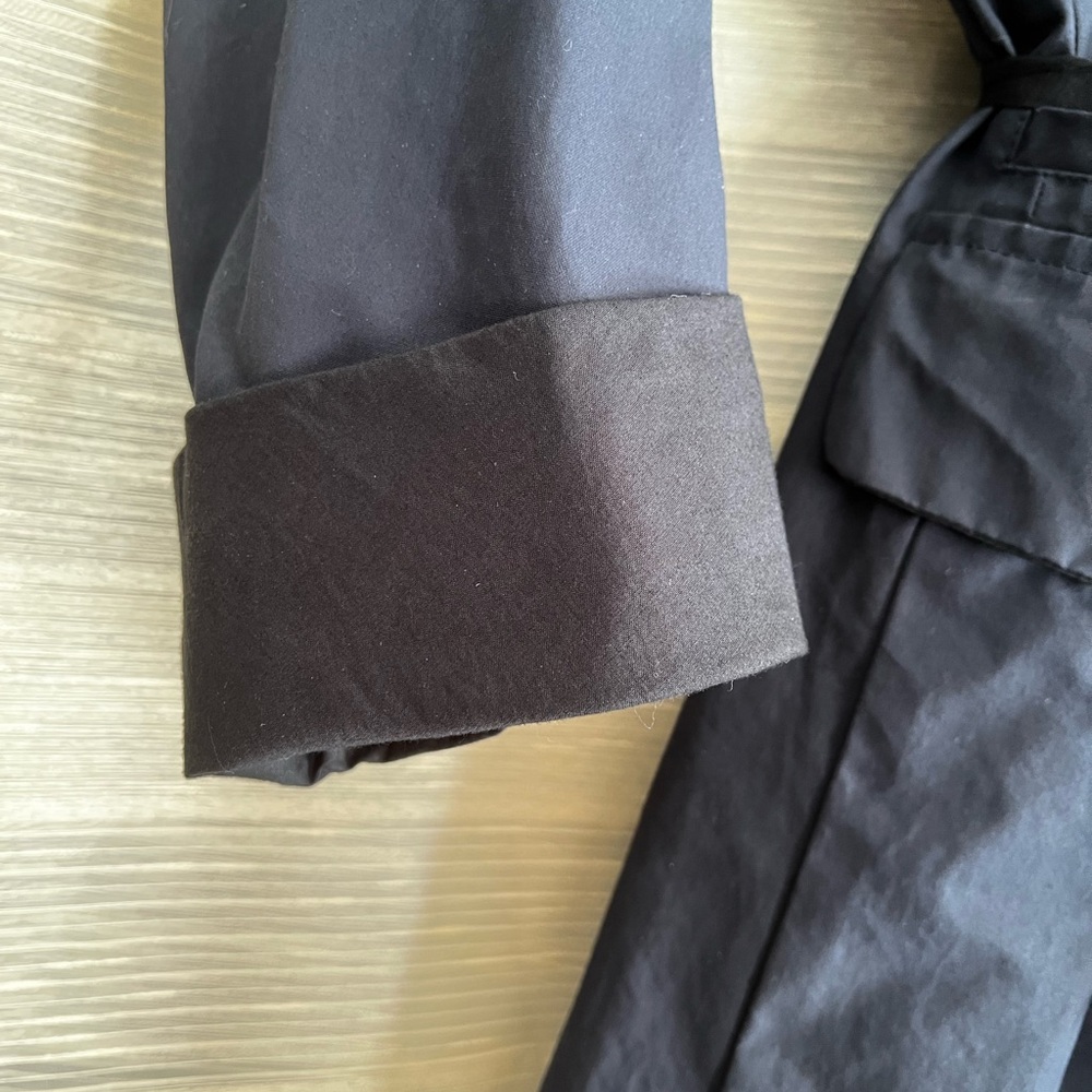 ❌SOLD❌Hannoh Wessel Navy Trench-Style Cotton Coat made in Italy |38 - Picture 14 of 15